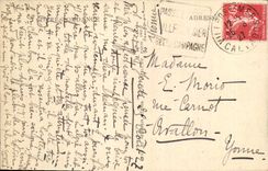 POSTAL Villers de la VENDIMIA en el mar la granja Marie Antonieta