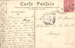 POSTAL Villers de la VENDIMIA en normando de la casa del mar