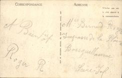 POSTAL Villers de la VENDIMIA en el chalet del mar de la playa