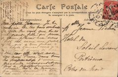 VINTAGE POSTCARD Villers on Sea Villa Burgonde and the walk of the Boards