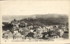 VINTAGE POSTCARD Villers On Sea Seen from of the Church Road of Trouville