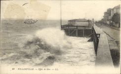 CPA Villerville Effet de Mer