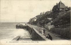 CPA Villerville L'Estacade et les Villas