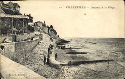 CPA Villerville Descente a la Plage