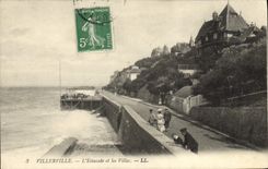 CPA Villerville L'Estacade et les Villas