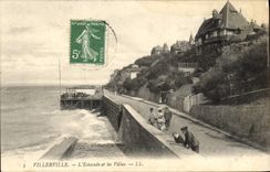 CPA Villerville L'Estacade et les Villas