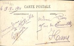 VINTAGE POSTCARD Villerville Boards per Hour of the Baths