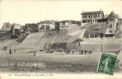 VINTAGE POSTCARD Villerville Villas