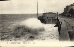 CPA Villerville Effet de Mer