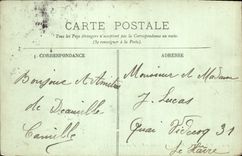 CPA Villerville Le calvaire et vue d'ensemble Enfants