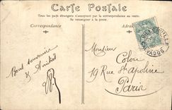 VINTAGE POSTCARD Villerville the Beach