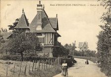 CPA Route de Honfleur Trouville Entree de Villerville 