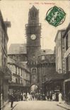 VINTAGE POSTCARD the Gate Clock Transfers