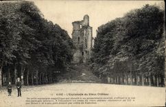 CPA Vire L'Esplanade du Vieux Chateau