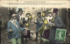 CPA Falaise La Lanterne du Gars de Falaise Folklore Costume