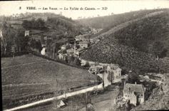VINTAGE POSTCARD Vire Be worth Them the Valley of Canvie