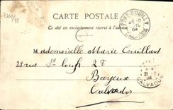 VINTAGE POSTCARD Passage of Valley of Vere close Bridge of Ouilly