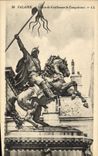 CPA Falaise statue de Guillaume le Conquerant