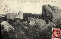CPA Falaise Le Chateau et les Rochers du Mont Myra
