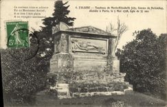 VINTAGE POSTCARD Cliff Tomb of Marie Jolly Woman of Dulomboy