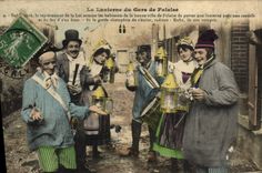 CPA Falaise La lanterne du gars de Falaise Folklore Costume