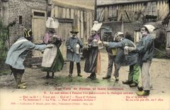 CPA Falaise La lanterne du gars de Falaise Folklore Costume