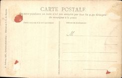 POSTAL de la VENDIMIA en Normandía Falaire una consecuencia de la ordenanza municipal local el regalo del traje del folklore de la boda