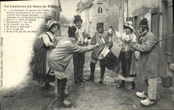 CPA Gars de Falaise et Ieurs Lanternes Folklore Costume
