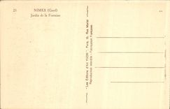 CPA Nimes Jardin de la Fontaine