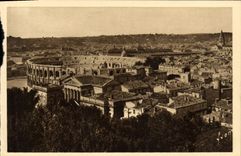 CPA Nimes Vue Generale sur la Ville et les Arenes