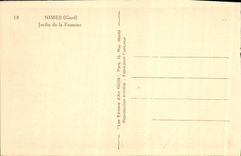 CPA Nimes Jardin de la Fontaine