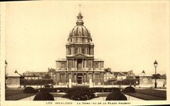 CPA Paris Les Invalides Le dome vu de la place Vauban