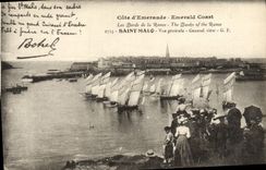VINTAGE POSTCARD Holy Malo View Botrel Boats