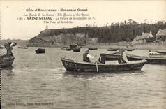 VINTAGE POSTCARD Holy Suliac the point of Grinfollet