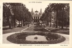 CPA Monte Carlo Le casino et les jardins