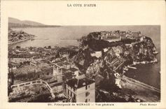 VINTAGE POSTCARD Monaco View