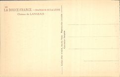 Castillo de la POSTAL de la VENDIMIA de Langeais Loire ch4ateau