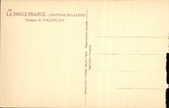VINTAGE POSTCARD Loire ch4ateau Castle of Valencay