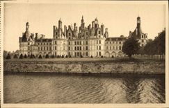VINTAGE POSTCARD Loire ch4ateau Castle of Chambord Northern Frontage