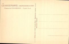 CPA Chateaux De La Loire Chateau de Chambord Facade Nord