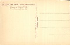 VINTAGE POSTCARD Loire ch4ateau Castle of Rigny Custom