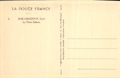 CPA Chateaux De La Loire Chateau Rocamadour La Porte Salmon