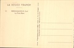CPA Rocamadour La Porte Basse