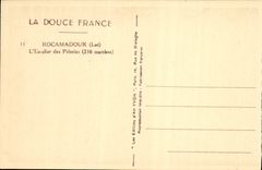 VINTAGE POSTCARD Rocamadour the Staircase of the Pilgrims