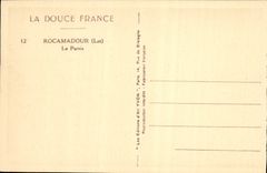 CPA Rocamadour Le parvis