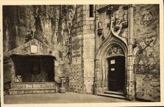 CPA Rocamadour Le tombeau de Saint Amadour et l'entree dela chapelle miraculeuse