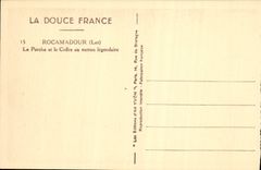 VINTAGE POSTCARD Rocamadour the Porch and the Trunk with the legendary Bolt