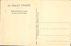 VINTAGE POSTCARD Rocamadour the rock seen of the valley