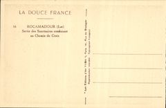 CPA Rocamadour Sortie des sanctuaires conduisant au chemin de Croix