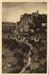 VINTAGE POSTCARD Rocamadour Seen from of the Road of Hospitalet